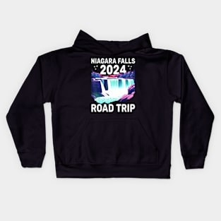 Niagara Falls Road Trip 2024 Summer Vacation Niagara Kids Hoodie